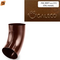 Galeco koleno 60 stupňov 90mm RAL 8007 metalíza