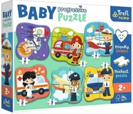 Puzzle Baby Progressive Professions a vozidlá Trefl Puzzle Baby Progressive Professions a vozidlá Trefl