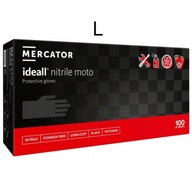 MERCATOR MOTO LONG BLACK L nitrilové rukavice - Čierne MERCATOR MOTO LONG BLACK L nitrilové rukavice - Čierne