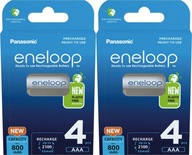Batéria Panasonic Eneloop AAA 800mAh 4 ks x2 Batéria Panasonic Eneloop AAA 800mAh 4 ks x2