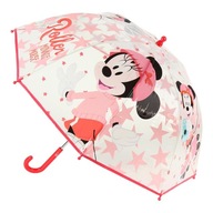 Priehľadný ručný dáždnik Minnie Mouse Priehľadný ručný dáždnik Minnie Mouse