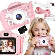 DIGITÁLNY FOTOAPARÁT PRE DETI Fotografovanie detí RUŽOVÁ KARTA JEDNOROŽCA 4GB DIGITÁLNY FOTOAPARÁT PRE DETI Fotografovanie detí RUŽOVÁ KARTA JEDNOROŽCA 4GB