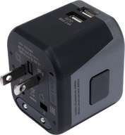 ADAPTÉR ADAPTÉR S NABÍJAČKOU 2xUSB USA UK EU ADAPTÉR ADAPTÉR S NABÍJAČKOU 2xUSB USA UK EU