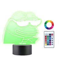 3D LED nočná lampa Pepe the Frog Memes gravírovanie 3D LED nočná lampa Pepe the Frog Memes gravírovanie