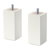 IKEA STUBBARP Noga biały 2 sztuki 10cm nóżki mebli IKEA STUBBARP Noga biały 2 sztuki 10cm nóżki mebli