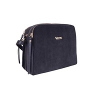 VEZZE V001 semišová messenger taška čierna
