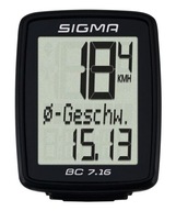 Káblový cyklocomputer Sigma BC 7.16