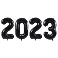 Sada fóliových balónov 2023, čierna, cca 100 cm Sada fóliových balónov 2023, čierna, cca 100 cm