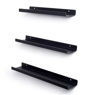 Rapla kovová polica 45 x 9,5 cm čierna Rapla kovová polica 45 x 9,5 cm čierna