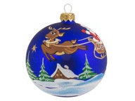 BAUBLE, ručne maľované sklenené ozdoby 10 cm