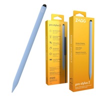 Magnetická dotyková ceruzka ZAGG Pro Stylus2 pre Apple iPad + nabíjačka modrá
