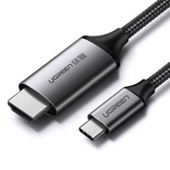 Ugreen kábel HDMI - USB Typ C 4K 60 Hz 1,5 m čierno-šedý