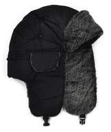 Ushanka Petrohrad - čierna | chrániče sluchu, zateplené, zimné cz1811