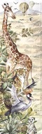 Samolepka na stenu MERANIE VÝŠKY Zvieratá Žirafa