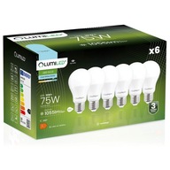6x E27 LED žiarovka 10W = 75W 1055lm 6500K STUDENÁ BIELA PREMIUM EMC2 LUMILED 6x E27 LED žiarovka 10W = 75W 1055lm 6500K STUDENÁ BIELA PREMIUM EMC2 LUMILED