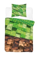 Mládežnícke detské bavlnené obliečky 140x200 Minecraft pixelov zelené Mládežnícke detské bavlnené obliečky 140x200 Minecraft pixelov zelené