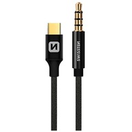 SWISSTEN USB-C TYPE-C na 3,5 mm samec jack adaptér, 1,5 m kábel SWISSTEN USB-C TYPE-C na 3,5 mm samec jack adaptér, 1,5 m kábel