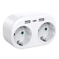 SIEŤOVÝ SPLITTER THIEF 2 ZÁSUVKY + USB C SIEŤOVÝ SPLITTER THIEF 2 ZÁSUVKY + USB C