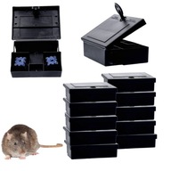 10x Krmítko pre potkany pre myši a potkany, stanica na ničenie škodcov