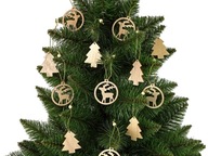 Vianočné ozdoby Drevená dekorácia soba na vianočný stromček