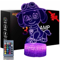 3D LED USB nočná lampa ako darček Paw Patrol Paw Patrol 3D LED USB nočná lampa ako darček Paw Patrol Paw Patrol