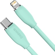 LONG Cable 2m Baseus Jelly Gel USB-C iPhone Lightning flexibilný silikón LONG Cable 2m Baseus Jelly Gel USB-C iPhone Lightning flexibilný silikón