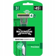 Holiace strojčeky Wilkinson Sword Quattro, 3 kusy Holiace strojčeky Wilkinson Sword Quattro, 3 kusy
