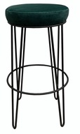 Nízka kovová barová stolička, výška podkrovia 66 4P
