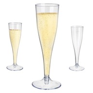 Poháre na šampanské, plastové, 100 ml, 10 ks. Poháre na šampanské, plastové, 100 ml, 10 ks.