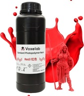 UV LED živica Voxelab Red Red 0,5kg 0,5L 85D