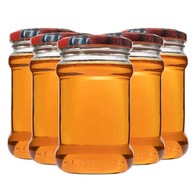 8x Dóza 315 ml + viečko fi66 zavára med 8x Dóza 315 ml + viečko fi66 zavára med