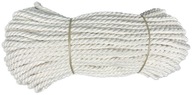 Bavlnené točené plachetnicové lano 8mm 50m