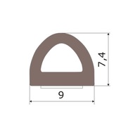 TESNENIE NA DVERE A OKNÁ SAMOLEPIACE 9x7,4mm D