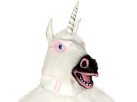 UNICORN UNICORN LATEXOVÁ MASKA, BIELA