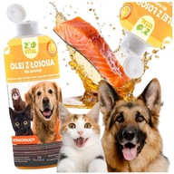 LOSOSOVÝ OLEJ na krmivo pre PSY MAČKY Lososový olej OMEGA 3 OMEGA 6 500ml LOSOSOVÝ OLEJ na krmivo pre PSY MAČKY Lososový olej OMEGA 3 OMEGA 6 500ml