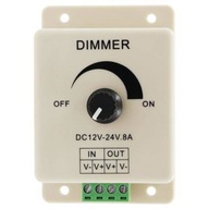 Stmievač LED pásikov DIMMER 12-24V DC 8A ovládač