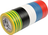 Izolačné pásky 19mmx20mx0,13mm, mix farieb, sada Izolačné pásky 19mmx20mx0,13mm, mix farieb, sada