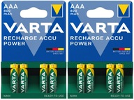 8x VARTA R3 AAA 800mAh BATÉRIE