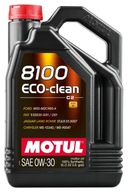 6L MOTUL 8100 ECO-CLEAN OIL 0W30 BMW LL-12FE / FIAT 9.55535 FORD M2C950 A