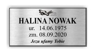Náhrobná doska 90x45 S PÁSKOU NA NALEPENIE Náhrobná doska 90x45 S PÁSKOU NA NALEPENIE