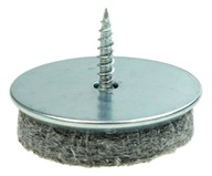20x kovový klzák priemer 30 mm s plsťou a skrutkou 20x kovový klzák priemer 30 mm s plsťou a skrutkou