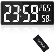 VEĽKÉ ELEKTRONICKÉ NÁstenné HODINY S DIAĽKOVÝM OVLÁDANÍM LED TEPLOTY VLHKOSTI 41 CM VEĽKÉ ELEKTRONICKÉ NÁstenné HODINY S DIAĽKOVÝM OVLÁDANÍM LED TEPLOTY VLHKOSTI 41 CM