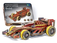 Drevený mechanický model 3D puzzle pretekárskeho auta F1