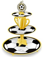 Cupcake tanier Futbal Futbal 3-poschodový Cupcake tanier Futbal Futbal 3-poschodový