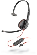 Káblový headset pre PC Blackwire 3210 USB-C