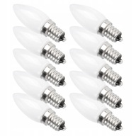 10ks Mini E12 svietnikové LED žiarovky 1,5W AC