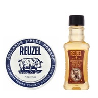 REUZEL Set ílovo matná pomáda na vlasy 113 g + ošetrujúce tonikum 100 ml REUZEL Set ílovo matná pomáda na vlasy 113 g + ošetrujúce tonikum 100 ml