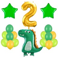 Balón s dinosaurami 2. narodeninové balóny Číslo dinosaura Balón s dinosaurami 2. narodeninové balóny Číslo dinosaura