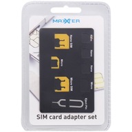 Adaptér karty SIM 3 adaptéry 1 Pin SIM karta