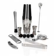 BARMANSKÝ SET NA NÁPOJE BOSTON SILVER SHAKER JIGGER 14 ks PREMIUM BARMANSKÝ SET NA NÁPOJE BOSTON SILVER SHAKER JIGGER 14 ks PREMIUM